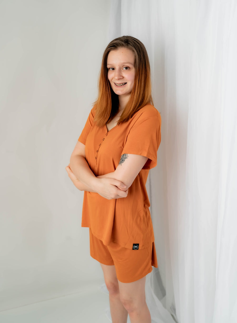 Women’s 2 pc Loungewear Set in Yams | Bamboo Viscose