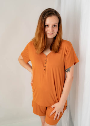 Women’s 2 pc Loungewear Set in Yams | Bamboo Viscose