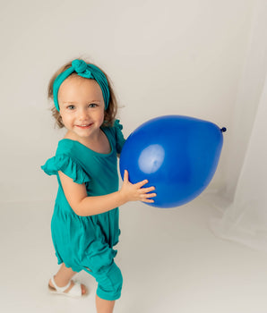 Switch-A-Roo ™ Reversible Opening Twirl Shortie Romper in Jade | Bamboo Viscose
