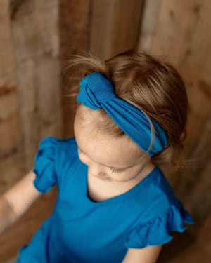 Headwrap in Azure | Bamboo Viscose