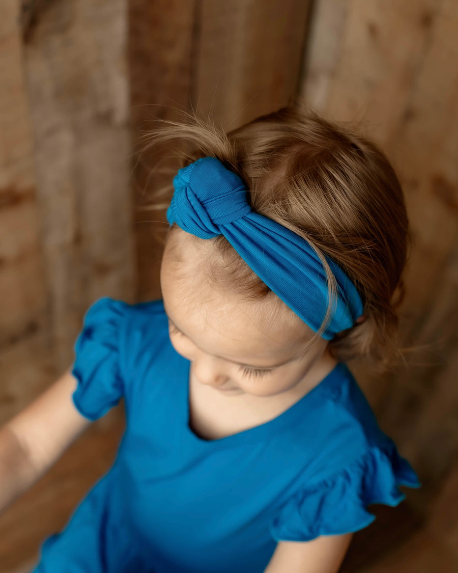 Headwrap in Azure | Bamboo Viscose