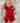 Front Opening Romper in Pomegranate