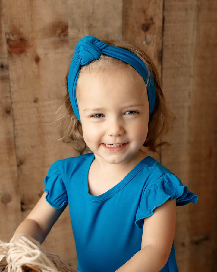 Headwrap in Azure | Bamboo Viscose