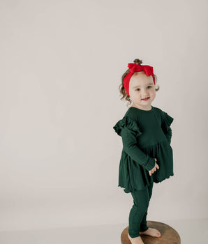 Switch-A-Roo™ Reversible Opening Twirl Romper in Sage