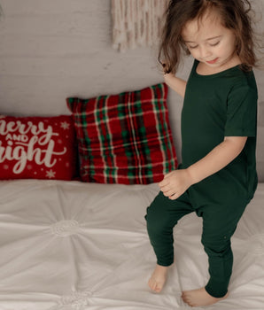 Switch-A-Roo™ Reversible Opening Romper in Sage