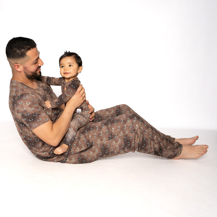 Men’s 2 pc Loungewear Set in Antlers | Bamboo Viscose