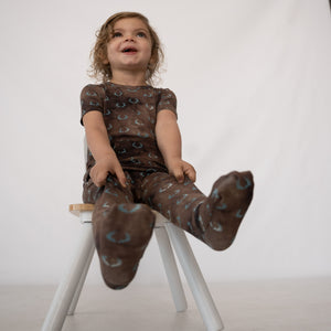 Front Opening Romper in Antlers | Bamboo Viscose