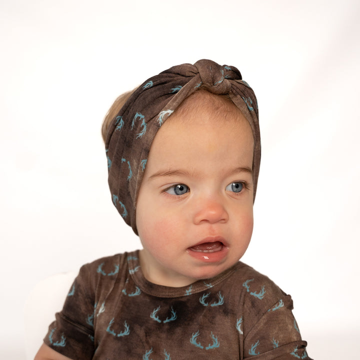 Headwrap in Antlers | Bamboo Viscose