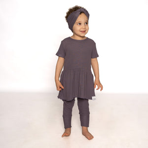 Front Opening Twirl Romper in Dusk | Bamboo Viscose