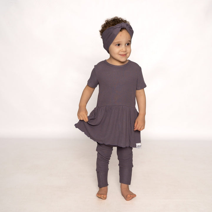 Front Opening Twirl Romper in Dusk | Bamboo Viscose