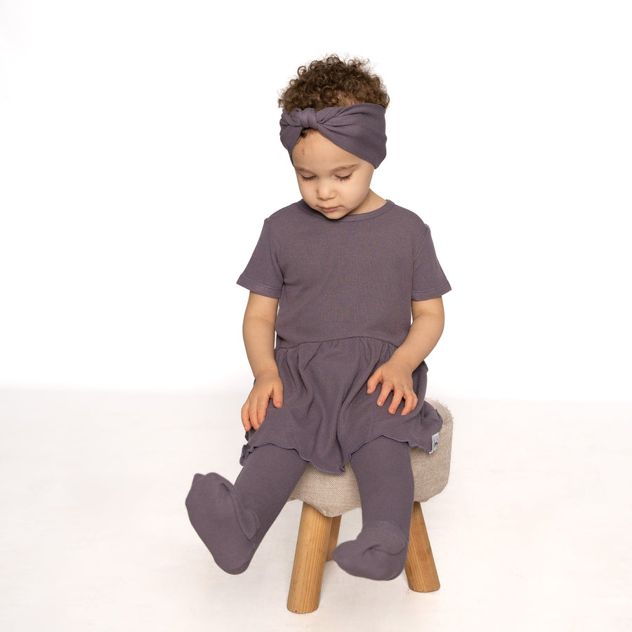 Front Opening Twirl Romper in Dusk | Bamboo Viscose