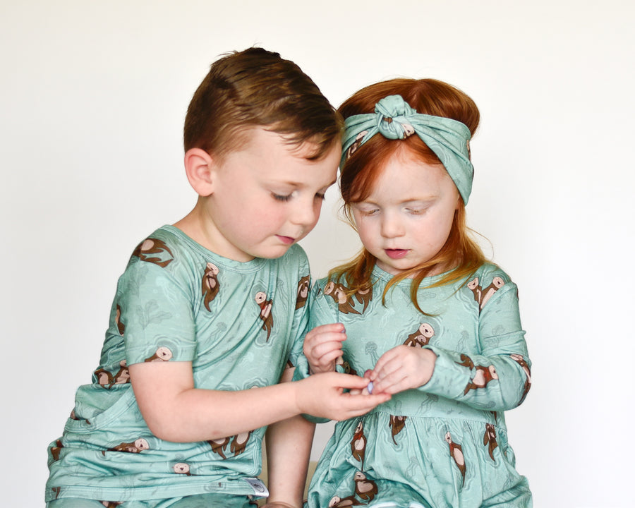 Headwrap in Otters | Bamboo Viscose