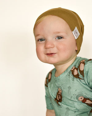 Beanie in Khaki | Bamboo Viscose