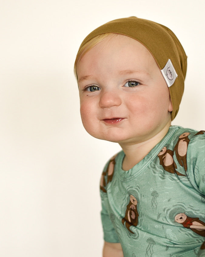 Beanie in Khaki | Bamboo Viscose