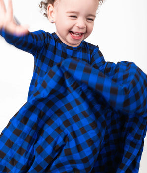 Blanket in Blue Buffalo Plaid