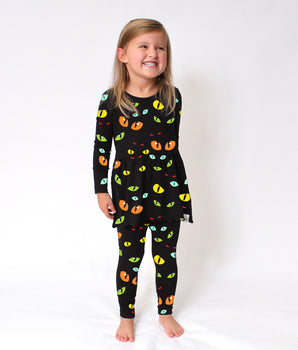 Switch-A-Roo™ Reversible Opening Twirl Romper in Eye Spy | Bamboo Viscose