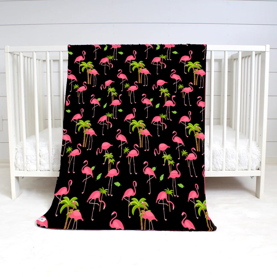 Blanket in Flamingos | Bamboo Viscose