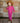 Front Opening Romper in Fuchsia
