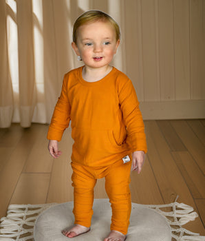 Front Opening Romper in Amber