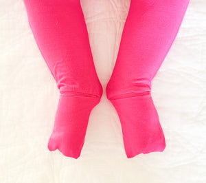 Front Opening Romper in Fuchsia | Bamboo Viscose