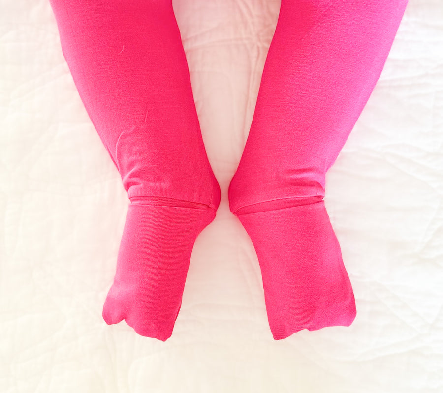 Front Opening Romper in Fuchsia | Bamboo Viscose