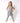 Front Opening Twirl Romper in Heathered Grey | Bamboo Viscose