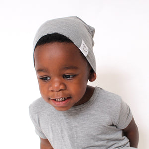 Beanie in Grey | Bamboo Viscose
