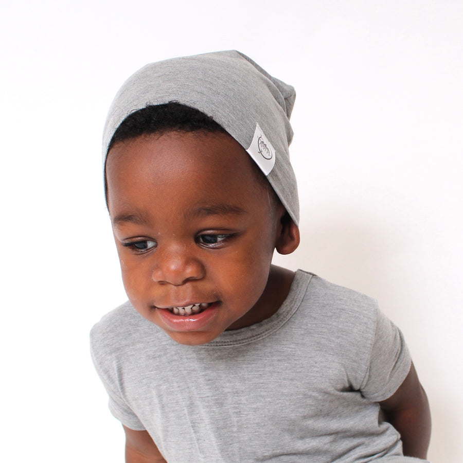 Beanie in Grey | Bamboo Viscose