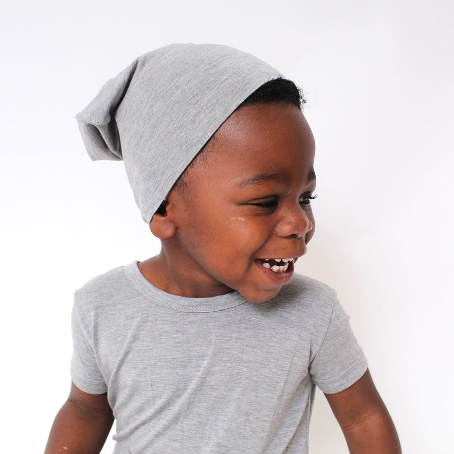 Beanie in Grey | Bamboo Viscose