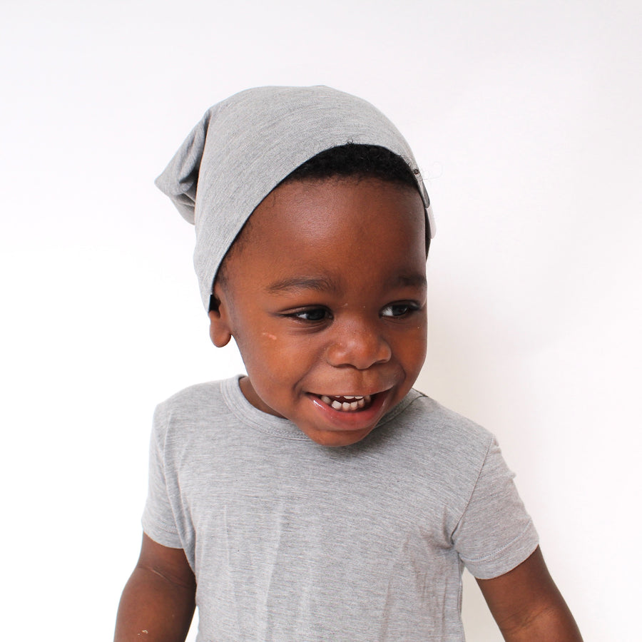 Beanie in Grey | Bamboo Viscose