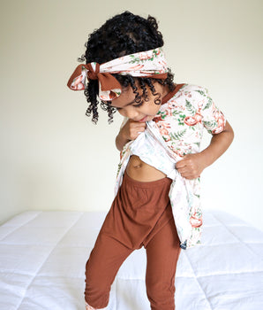 Switch-A-Roo™ Reversible Opening Twirl Romper in Hop to It!