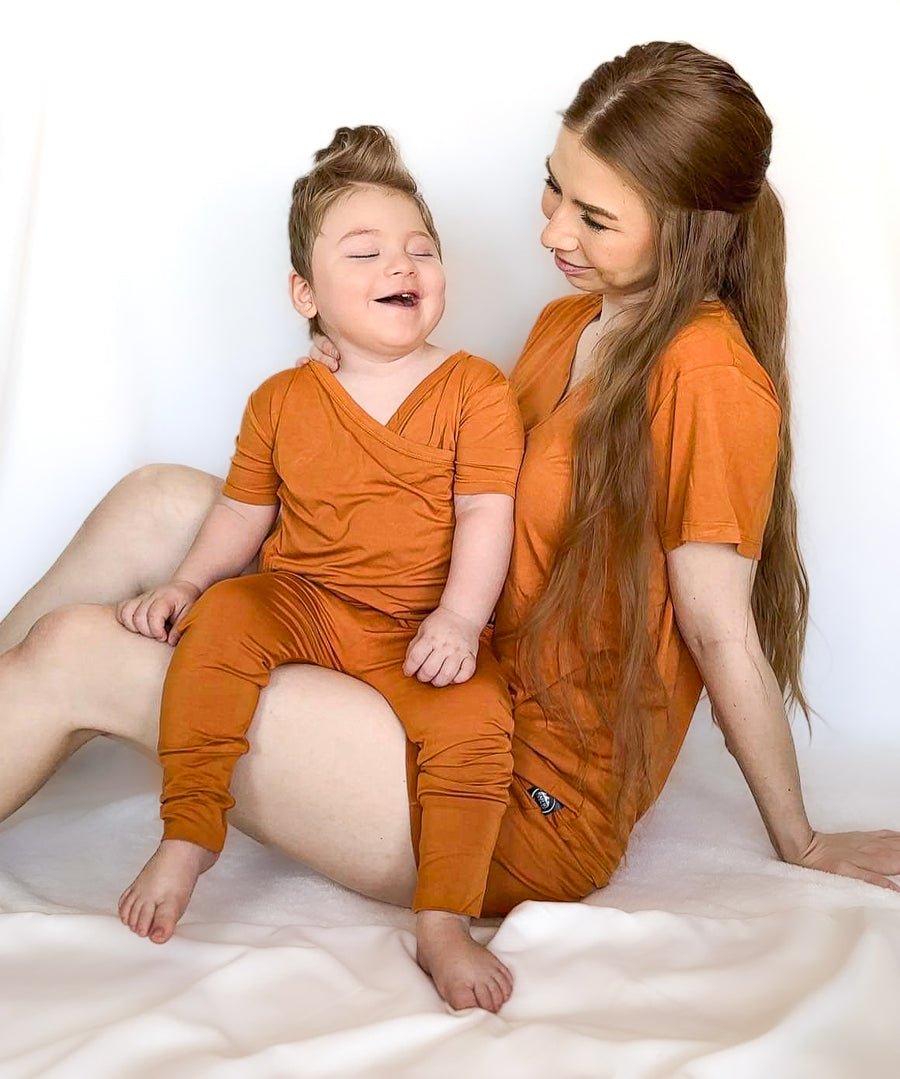 Women’s 2 pc Loungewear Set in Yams | Bamboo Viscose