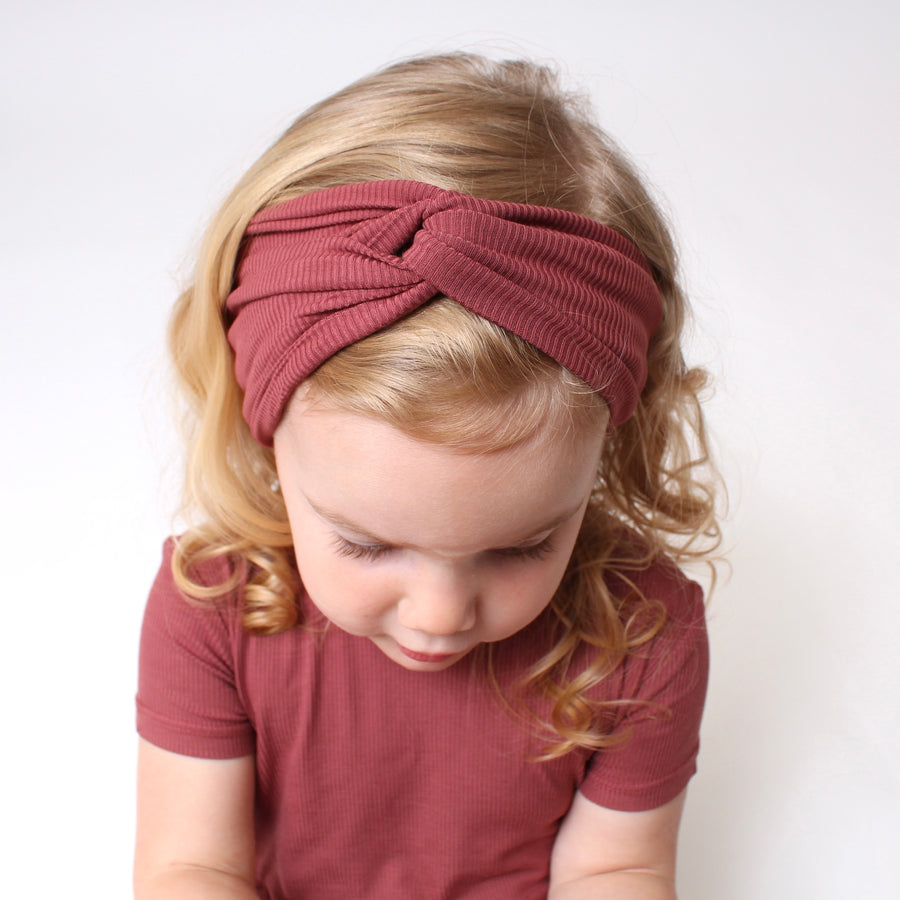Headwrap in Memphis Rust | Bamboo Viscose