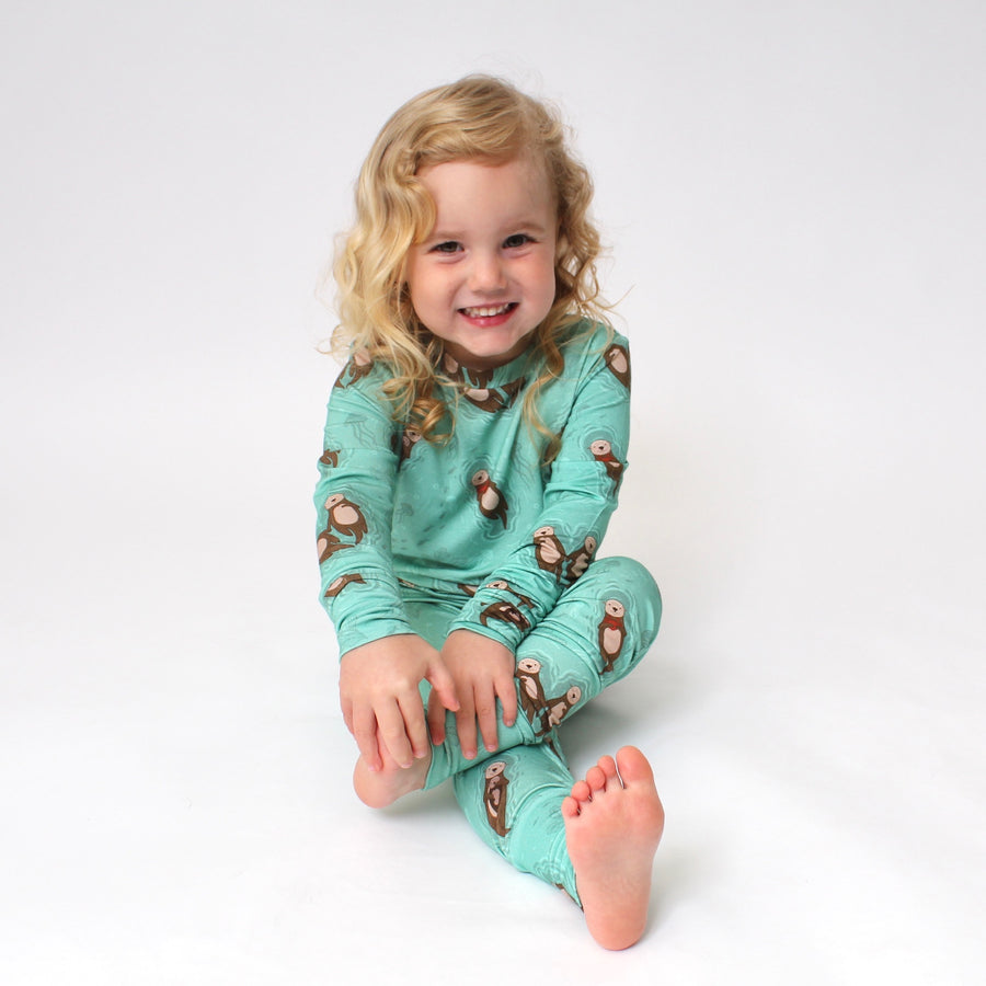 2 pc Loungewear Set in Otters | Bamboo Viscose