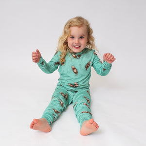 2 pc Loungewear Set in Otters | Bamboo Viscose