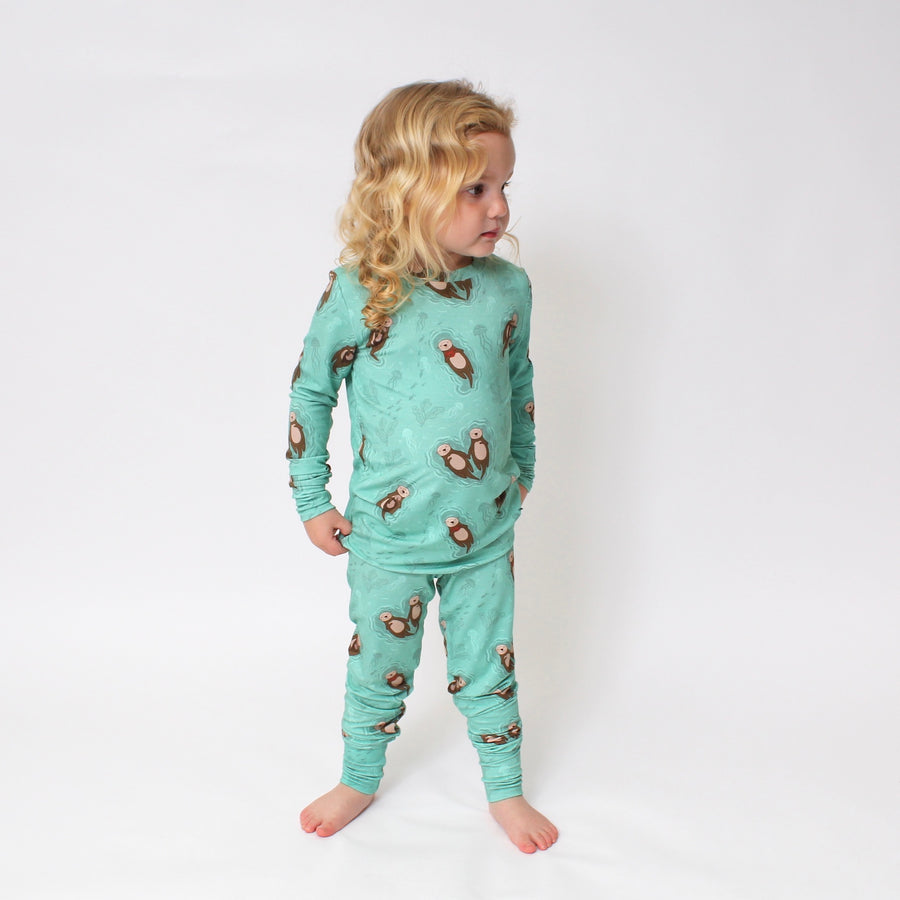 2 pc Loungewear Set in Otters | Bamboo Viscose