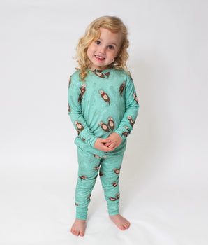 2 pc Loungewear Set in Otters | Bamboo Viscose