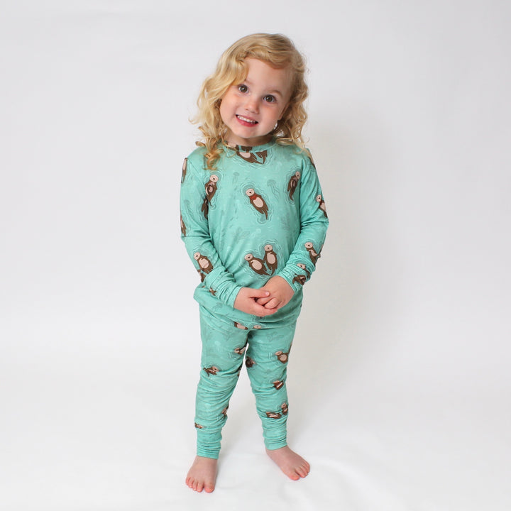 2 pc Loungewear Set in Otters | Bamboo Viscose