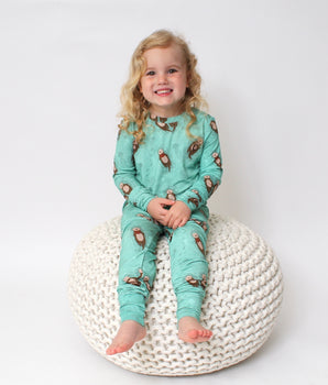 2 pc Loungewear Set in Otters | Bamboo Viscose