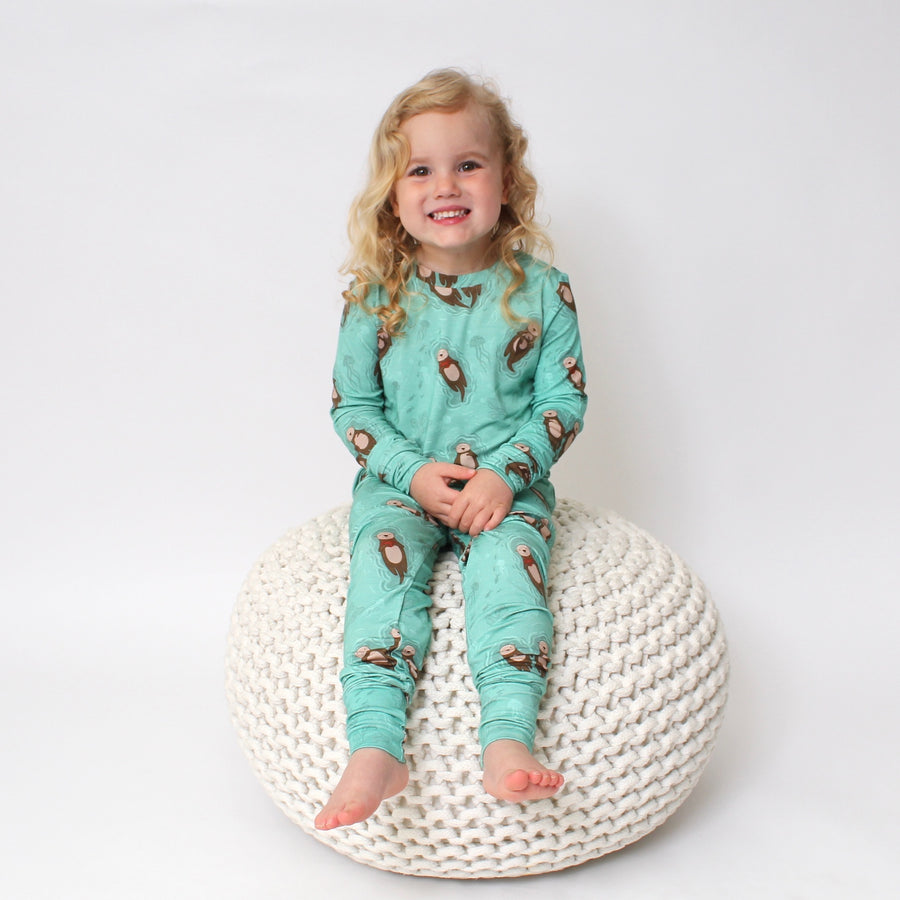2 pc Loungewear Set in Otters | Bamboo Viscose