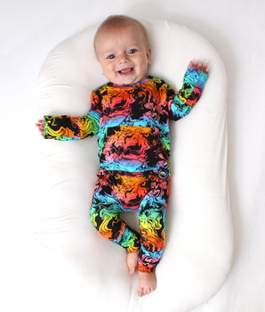 Front Opening Romper in Prism