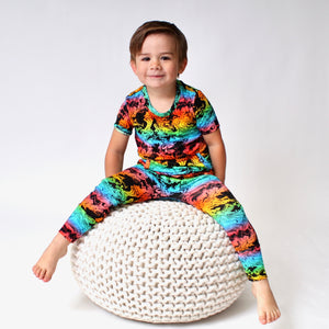 Front Opening Romper in Prism | Bamboo Viscose