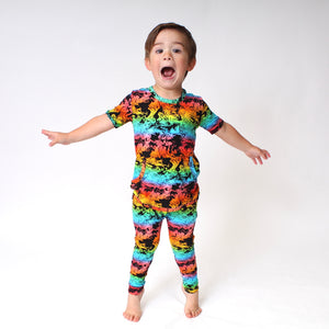 Front Opening Romper in Prism | Bamboo Viscose