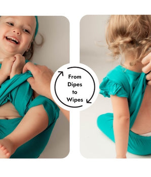 Switch-A-Roo ™ Reversible Opening Twirl Shortie Romper in Jade | Bamboo Viscose