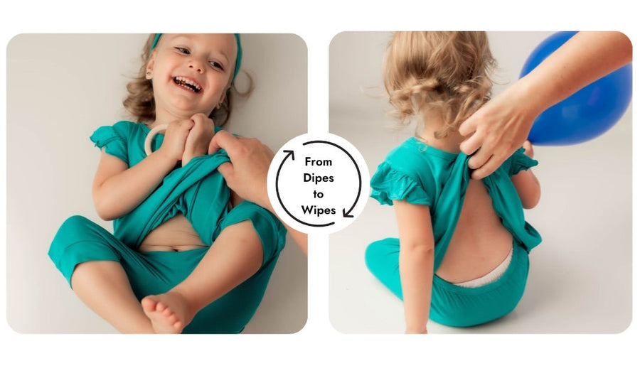 Switch-A-Roo ™ Reversible Opening Twirl Shortie Romper in Jade | Bamboo Viscose