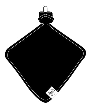 Lovey in Jet Black- white logo