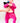 Front Opening Romper in Fuchsia