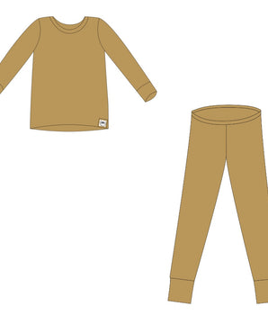 2 pc Loungewear Set in Khaki | Bamboo Viscose
