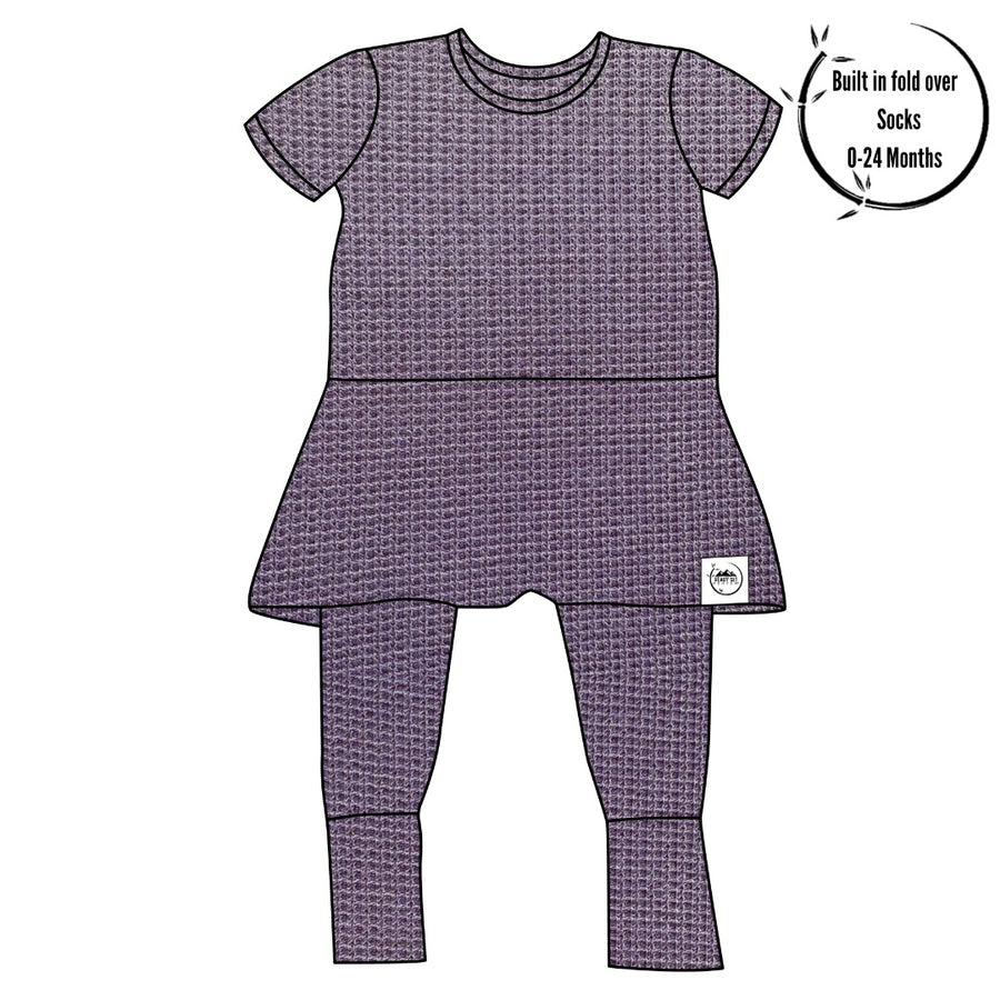 Front Opening Twirl Romper in Dusk | Bamboo Viscose