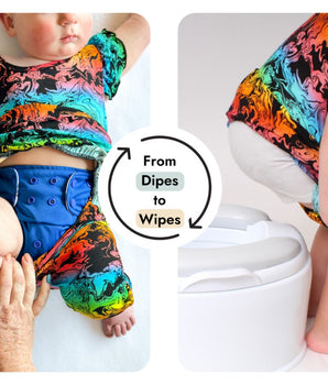 Switch-A-Roo ™ Reversible Opening Twirl Shortie Romper in Prism | Bamboo Viscose